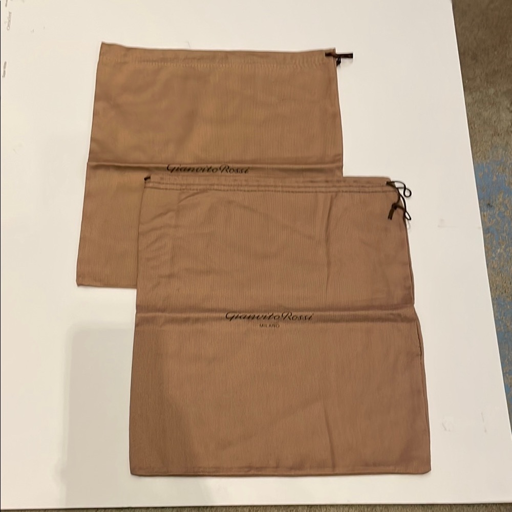Gianvito Rossi Dust Bags - Brown 11.75”W x 17”H, Qty 2